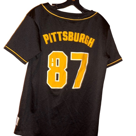Victoria’s Secret pink mlb Pittsburgh Pirates button front baseball jersey S - Picture 1 of 4